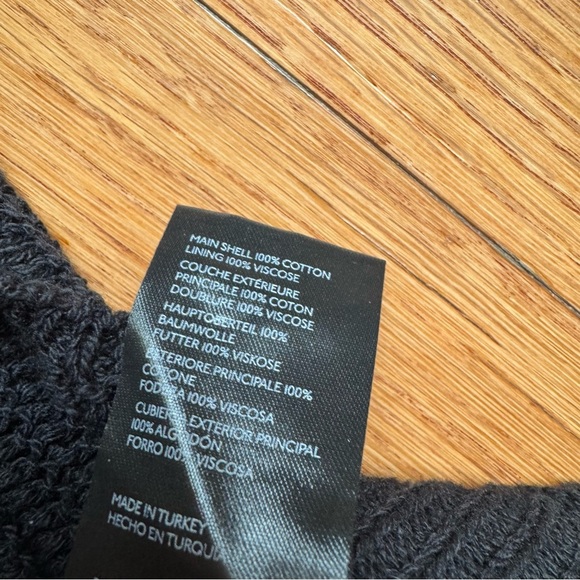 NWT by Anthropologie Black Crochet Knit Skirt Bralette Top Set 100% Cotton Small - Picture 9 of 13